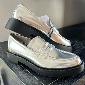 Metallic Loafers from Zara! NWOT